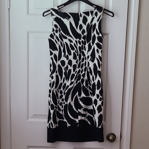 AB Studio Black and White Sheath Dress - Picture 2 of 5